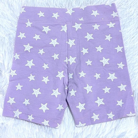 Little Trends Girls Whimsical Shorts for Bright Young Minds NWT Purple Starfish - Picture 1 of 5